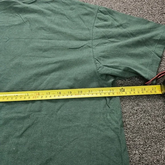 Vintage Polo Ralph Lauren T Shirt Men's XL Green Single Stitch 90s Red Pony - Picture 7 of 8